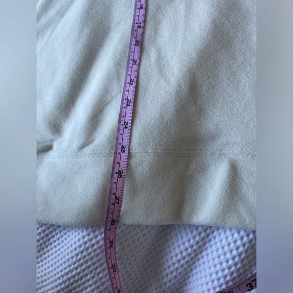 NWOT Talbots Ivory Microfleece Funnel Neck Fleece Pullover Top size XL - Picture 6 of 8